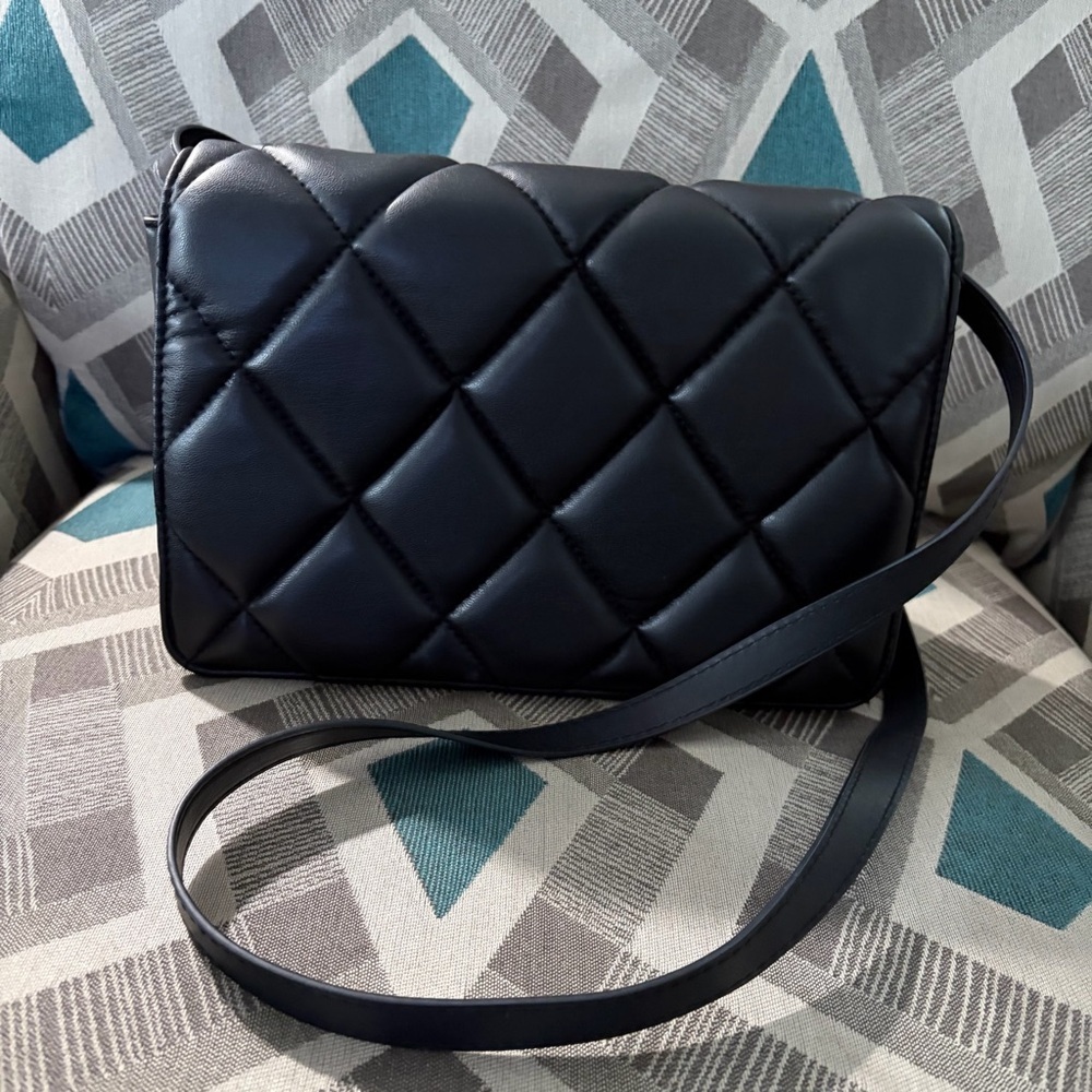 H&M Black Quilted Crossbody Bag